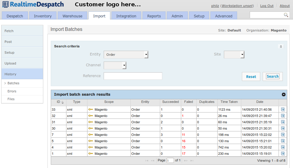 OrderFlow Order Export