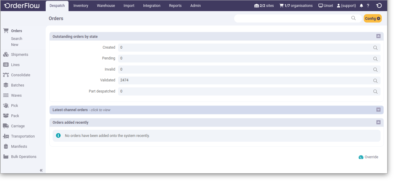 Orders Dashboard