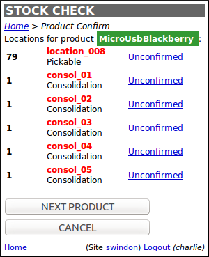 Confirm Product Handheld