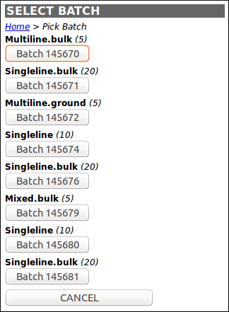 Select Batch Handheld