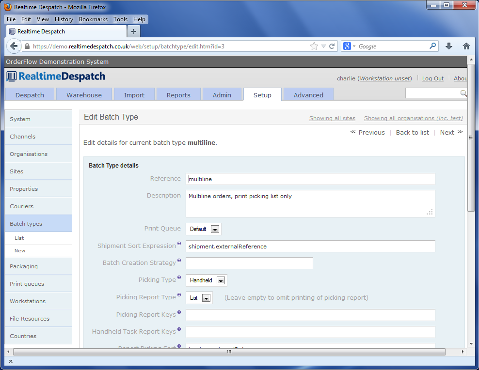 orderflow batch types